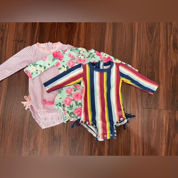 THREE Ruffle Butts Swimsuits 6-12 mo - Picture 5 of 7